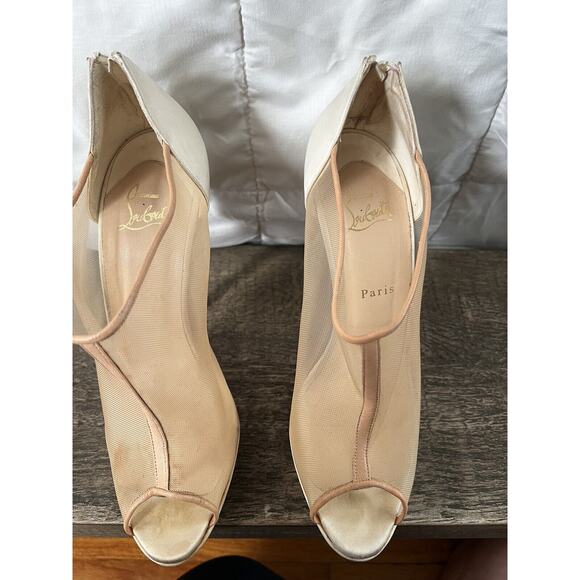 Louboutin Heels Peep Toe size 40 - Picture 8 of 8